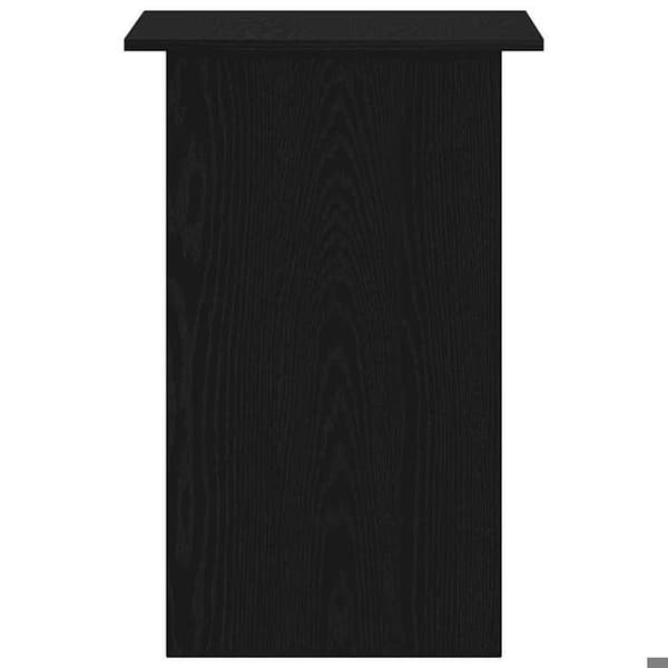 Maison Exclusive - Kontor i sort egetræ 90x50x74 cm ingeniørtræ svart ek