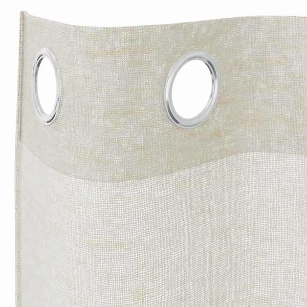 Maison Exclusive - Gardin i Voile 2 st Kräm 225 x 140 cm Polyester