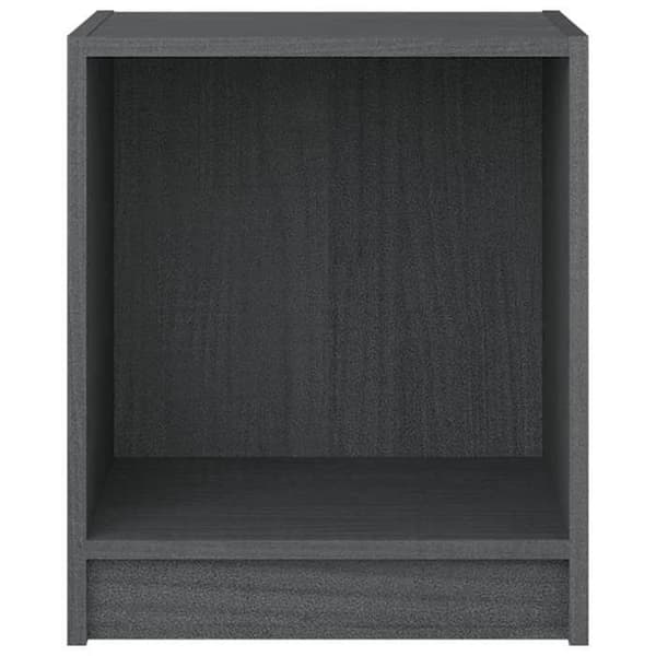 Maison Exclusive - Yöpöydät 2 kpl Harmaa 35,5x33,5x41,5cm Massiivipuu grå