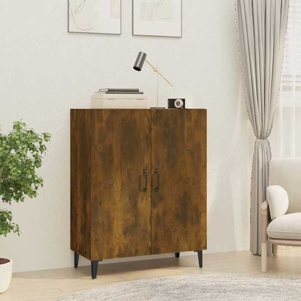 Maison Exclusive - Buffé Ek rökt 70x34x90 cm Ingenjörsträ