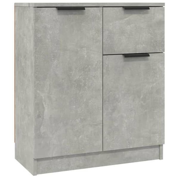 Maison Exclusive - Buffeter 2 stk Grå beton 60x30x70 cm Ingeniørtræ