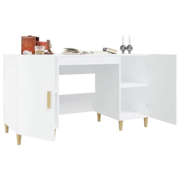 Maison Exclusive - Kontor Vit 140x50x75 cm Ingenjörsträ