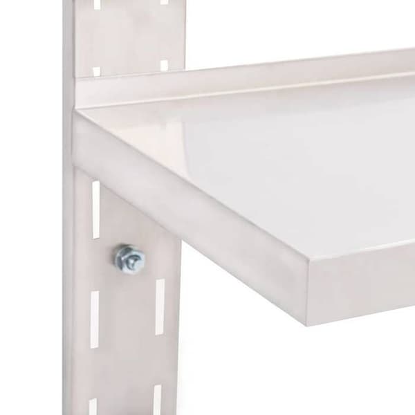 Maison Exclusive - Væghylde med 2 niveauer i rustfrit stål 100x30 cm