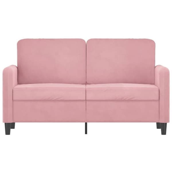 Maison Exclusive - Soffa 2-sits Rosa 120 cm Sammet Ros