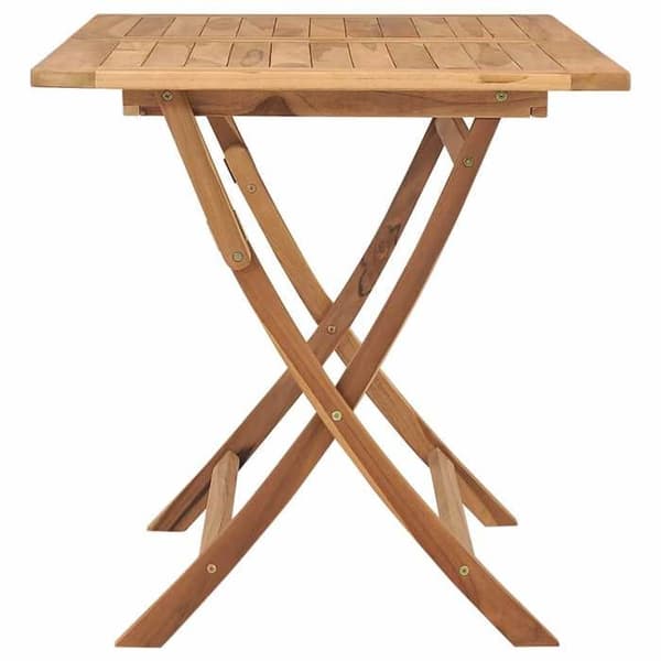 Maison Exclusive - Fällbord för trädgård 120x70x75 cm i solid teakträ