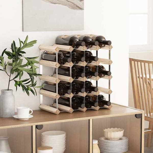 Maison Exclusive - Flaskställ för 20 flaskor Pinède solid