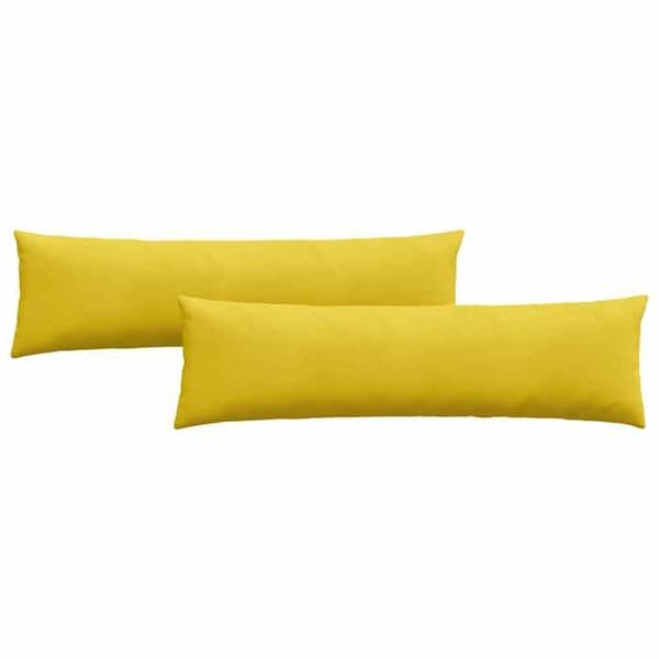 Maison Exclusive - Soffkuddar 2 st Gul 145 x 40 cm Gul