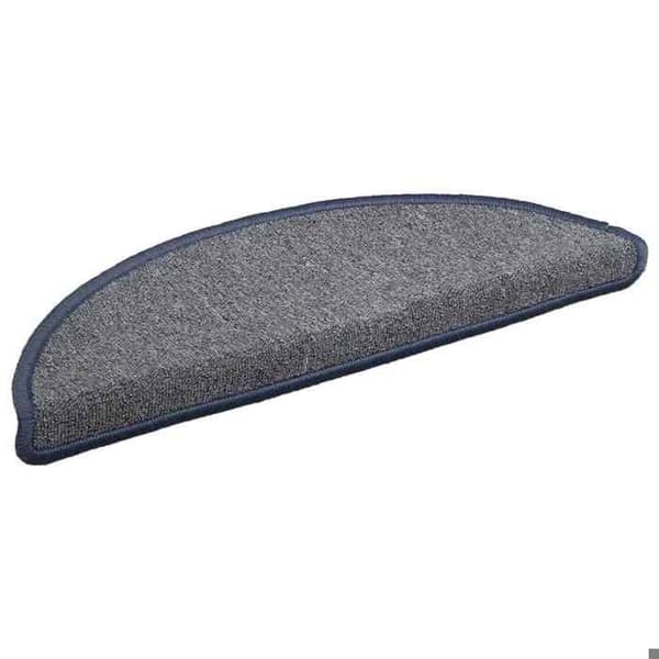 Maison Exclusive - Trappe tæppe 30 stykker 56 x 17 x 3 cm Lys grå og blå Halvmåne