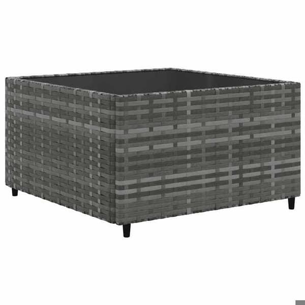 Maison Exclusive - Trädgårdsmöbler 6 delar med kuddar Grå Flätad resin