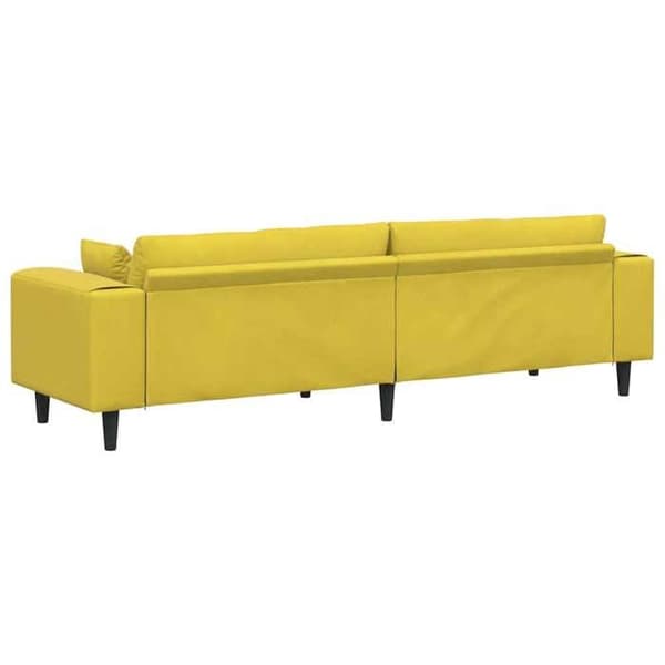 Maison Exclusive - Gul Soffa 250 x 77 x 76 cm Sammet Gul