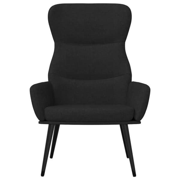Maison Exclusive - Afslapningsstol med skammel Sort Stof