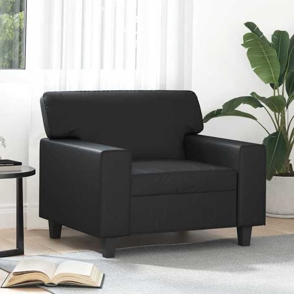 Maison Exclusive - Sort Stol 60 cm Simililæder