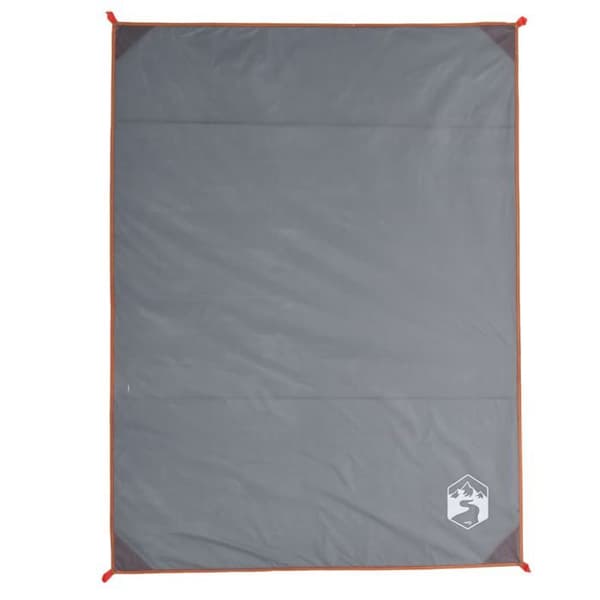 Maison Exclusive - Picnic tæppe med grå og orange pløkker 205x155cm Grå