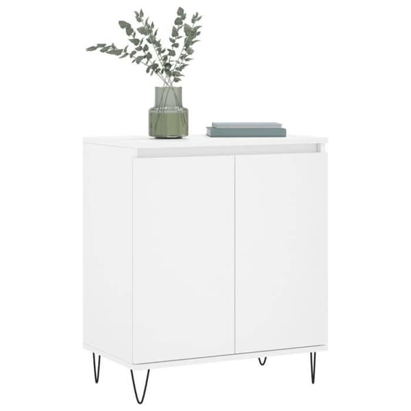 Maison Exclusive - Buffé Vit 60x35x70 cm Ingenjörsträ