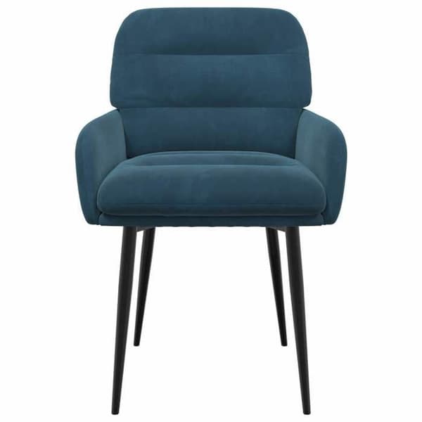 Maison Exclusive - Matstolar 6 st Sammet Blå 59 x 59,5 x 90 cm
