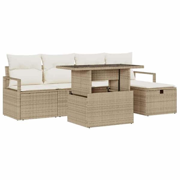 Maison Exclusive - 6-delt have-sofa sæt Beige polyrotin beige