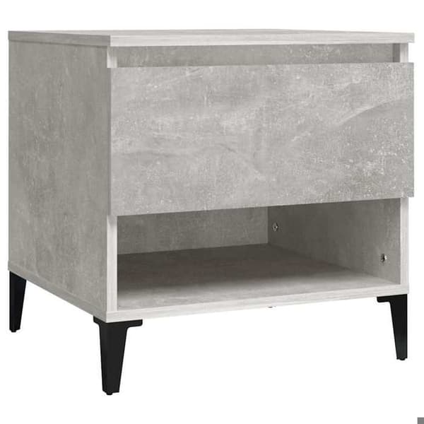 Maison Exclusive - Sidebord Grå beton 50x46x50 cm Ingeniørtræ