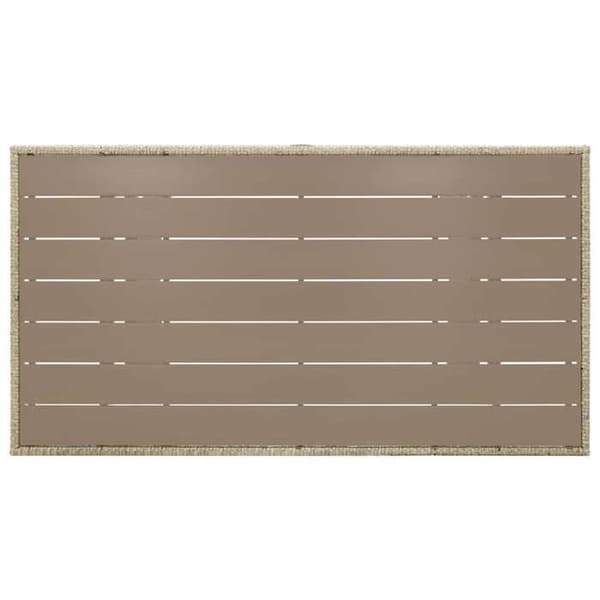Maison Exclusive - Trädgårdsbord Grå 120x70x66 cm Flätad resin Grå