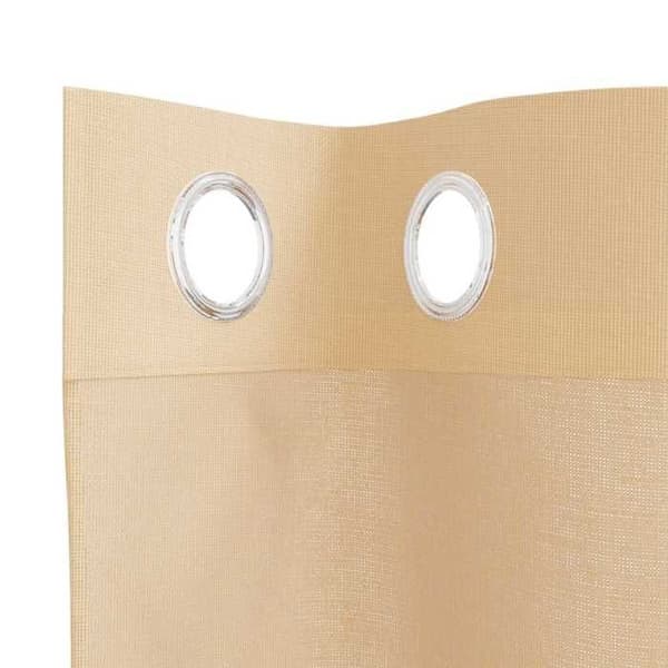 Verho - MAISON EXCLUSIVE - 2 kappaletta - Silmukat (8) - 100% polyesteri - Hiekka sand
