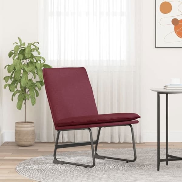 Maison Exclusive - Lang stol Rød bordeaux 52x75x76 cm Stof