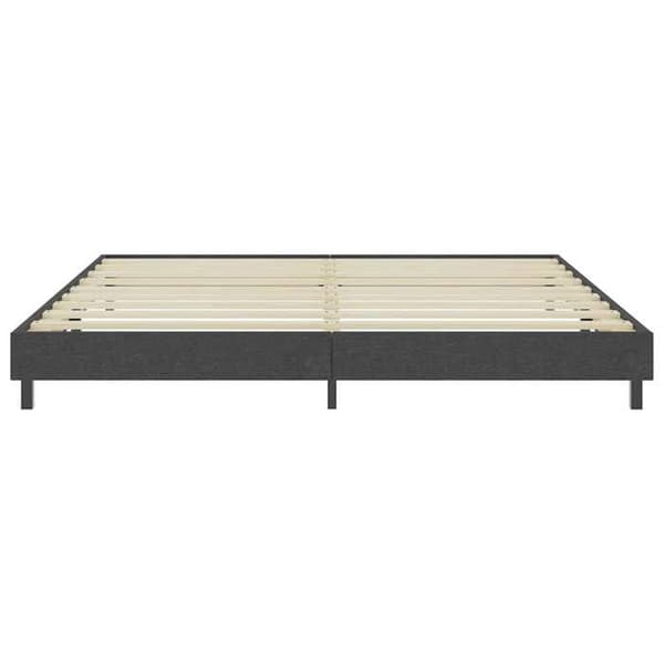 Sänkyrunko - MAISON EXCLUSIVE - 200x200 cm - Harmaa kangas - MDF ja metalli - 2 paikkaa Grå