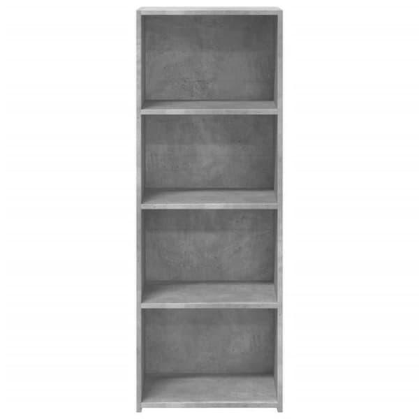 Maison Exclusive - Buffé hög grå betong 45x41x124 cm ingenjörsträ