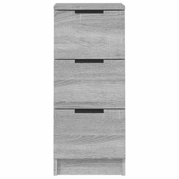 Maison Exclusive - Bufféer 2 st Sonoma grå 30x30x70 cm Ingenjörsträ