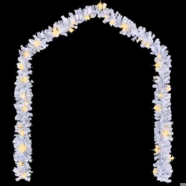Maison Exclusive - Juleguirlande med LED-lys 20 m Hvid Vit