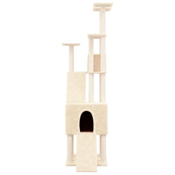 Maison Exclusive - Katte træ med sisal kløer Creme 190 cm Grädde