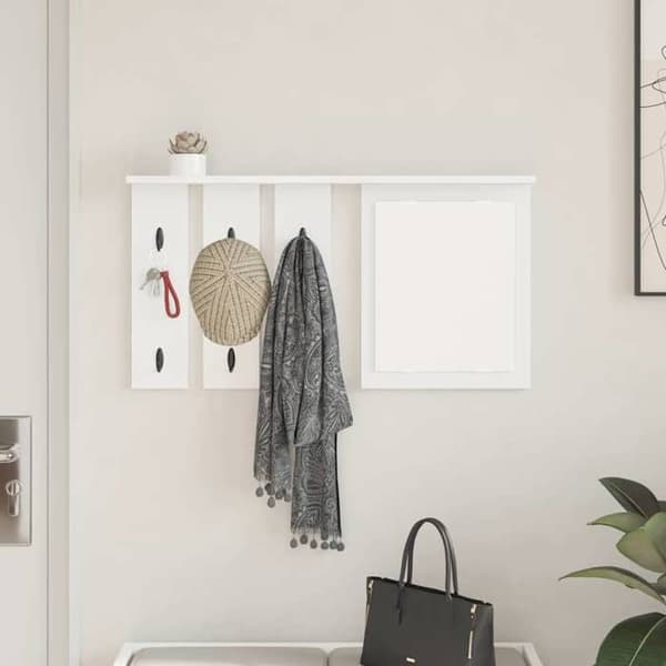 Maison Exclusive - Väggmonterad klädhängare Montering vit 85 x 10 x 45 cm Vit