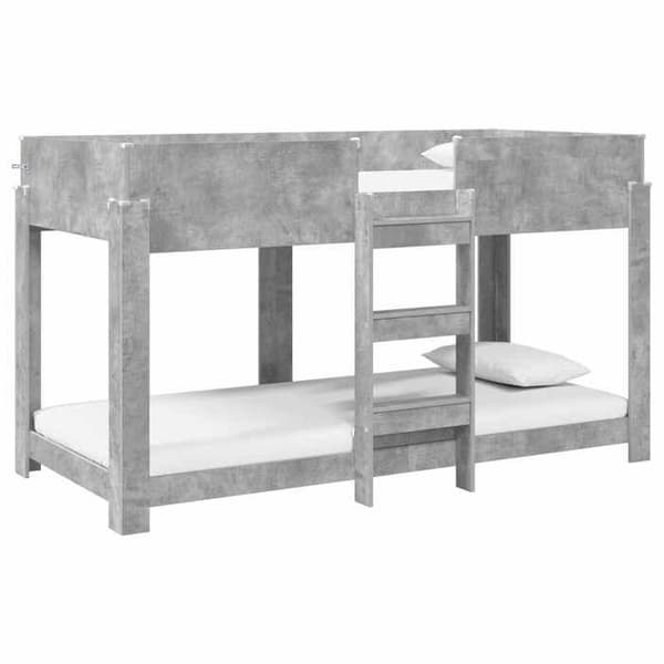 Maison Exclusive - Bunk säng för barn Grå betong 100 x 200 cm