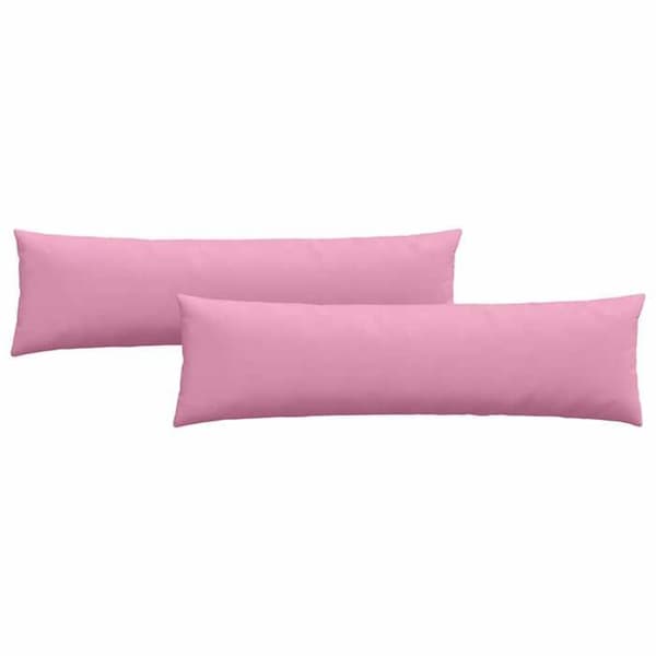 Maison Exclusive - Soffkuddar 2 st tyg Rosa 145 x 40 cm Ros