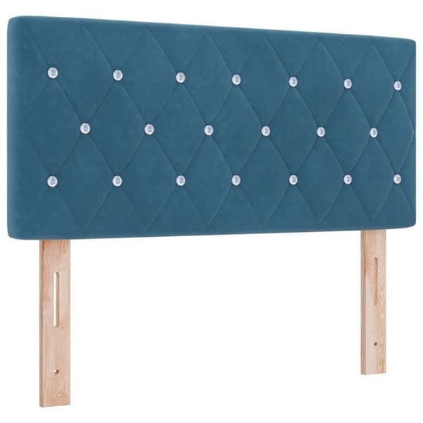 Maison Exclusive - Mörkblå sänggavel 90 cm Sammet