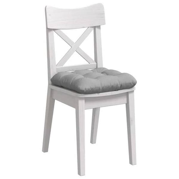 Sædehynder - EKSKLUSIV HUS - Sæt af 4 - Skygrå - 45x45x12 cm - Tykt polstring Molngrå