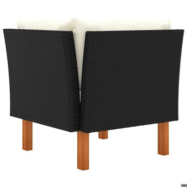 Maison Exclusive - Hörnsoffa i flätad resin och massiv eukalyptus