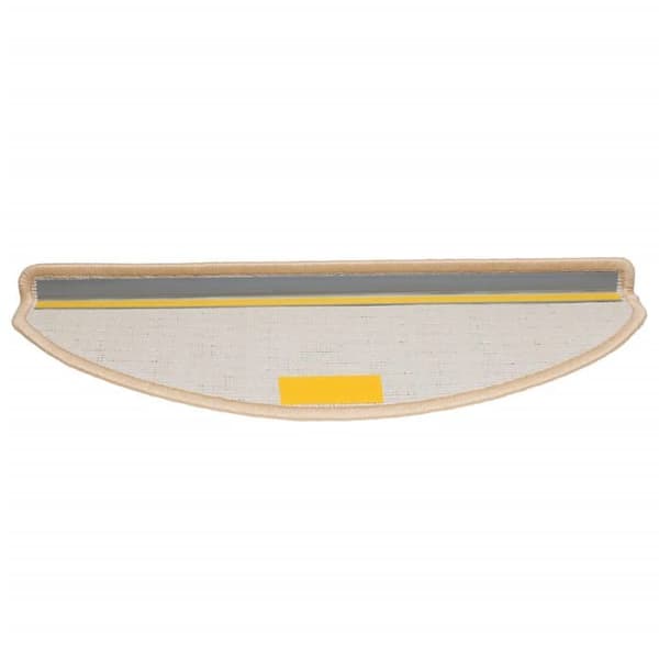 Maison Exclusive - Trappe tæppe 15 stykker 65 x 21 x 4 cm Creme Halvmåne Stor Grädde
