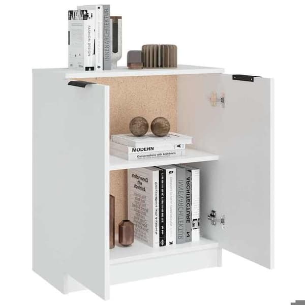 Maison Exclusive - Buffé Vit 60x30x70 cm Ingenjörsträ