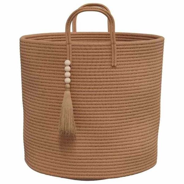 Maison Exclusive - Förvaringskorg brun Ø40x35 cm bomull brun