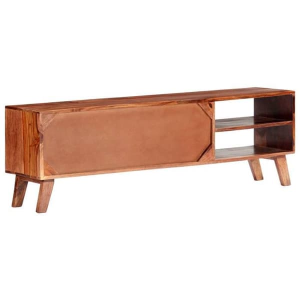 Maison Exclusive - TV-møbel grå 140x30x45 cm solid træ Grå