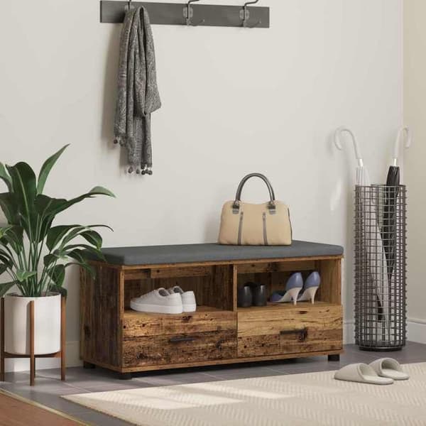 Maison Exclusive - Vanha puinen eteispankki 100 x 38 x 46 cm