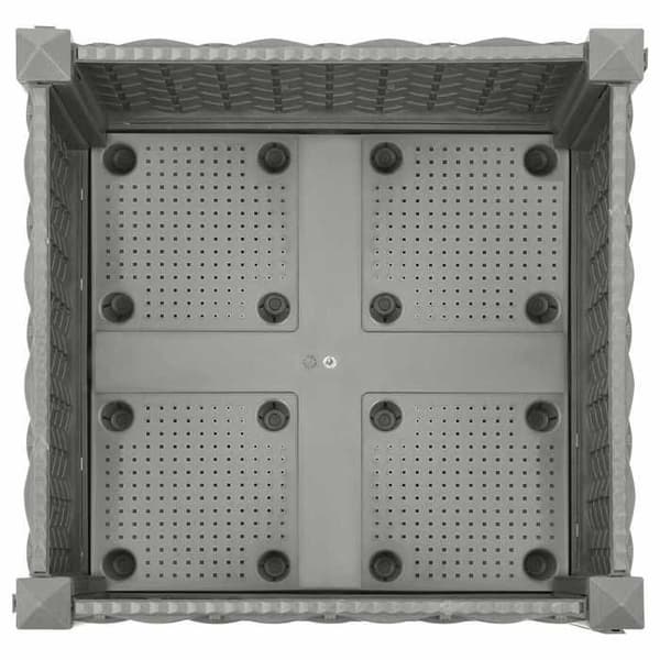 Maison Exclusive - Hævet seng 40x40x23 cm Polypropylen ljusgrått