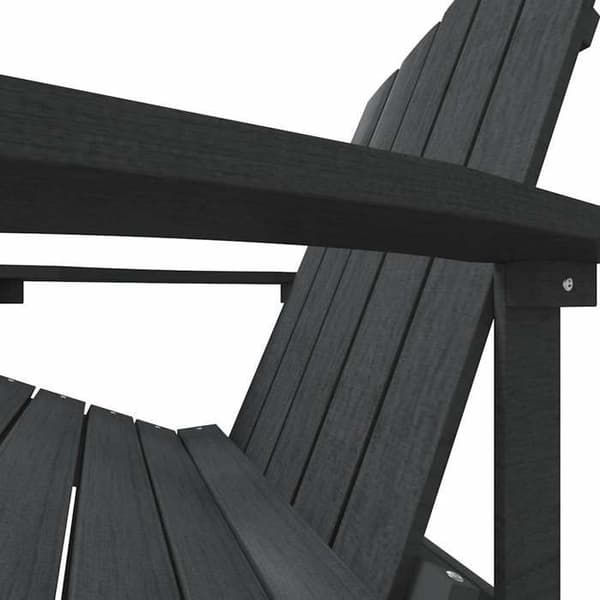 Maison Exclusive - Anthracite PEHD puutarhatuoli Adirondack