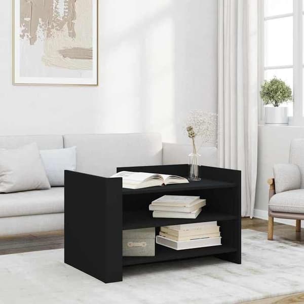 Bord - EKSKLUSIV HUS - 80x50x50 cm - Sort - Ingeniørtræ - Modulerbar opbevaring Svart