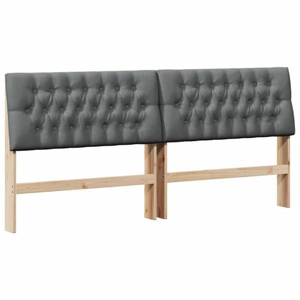 Hovedgærde - EKSKLUSIV HUS - Rektangulær - Mørkegrå - Massivt fyrretræ - 200 cm Mörkgrå
