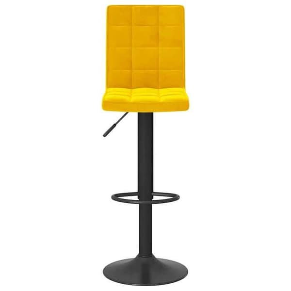 Maison Exclusive - Barstolar set om 2 senapsgul sammet