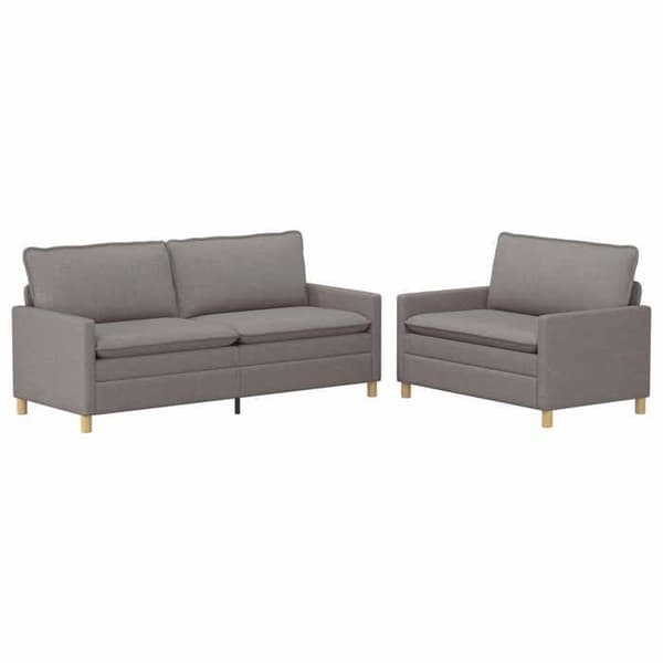 Maison Exclusive - 2-delars Soffset i Taupe Tyg