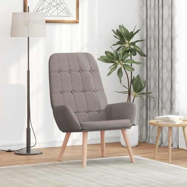 Maison Exclusive - Afslappende stol i taupe stof