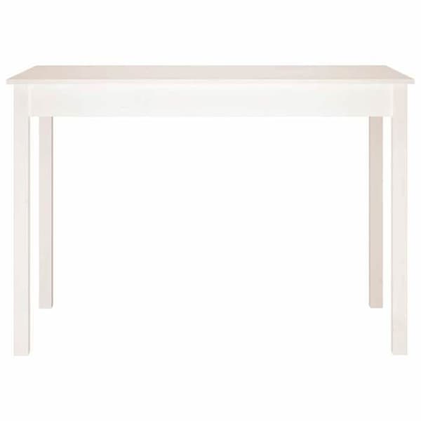 Matbord - EXKLUSIV HEM - 110 x 55 x 75 cm - Massivt furu - Vit - Rektangulär Vit