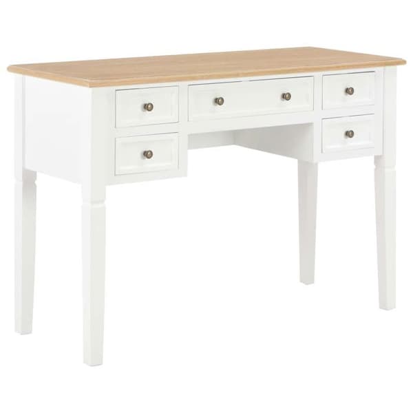 Maison Exclusive - Kontor Vit 109,5 x 45 x 77,5 cm Trä Vit