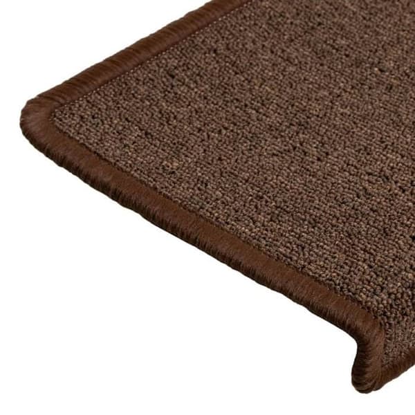 Trappe tæppe - Eksklusivt hjem - 15 stykker - 65 x 21 x 4 cm - Brun rektangulær kant brun